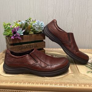 Nunn Bush Leather Slip On Loafers Brown Sz 10